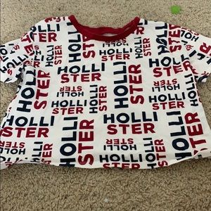 cropped hollister top